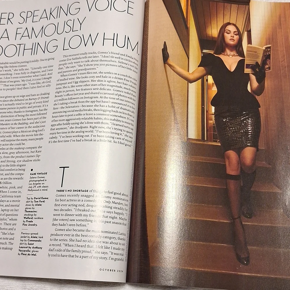 Vanity Fair Magazine October 2024 Selena Gomez Cover Culture Fashion Interview